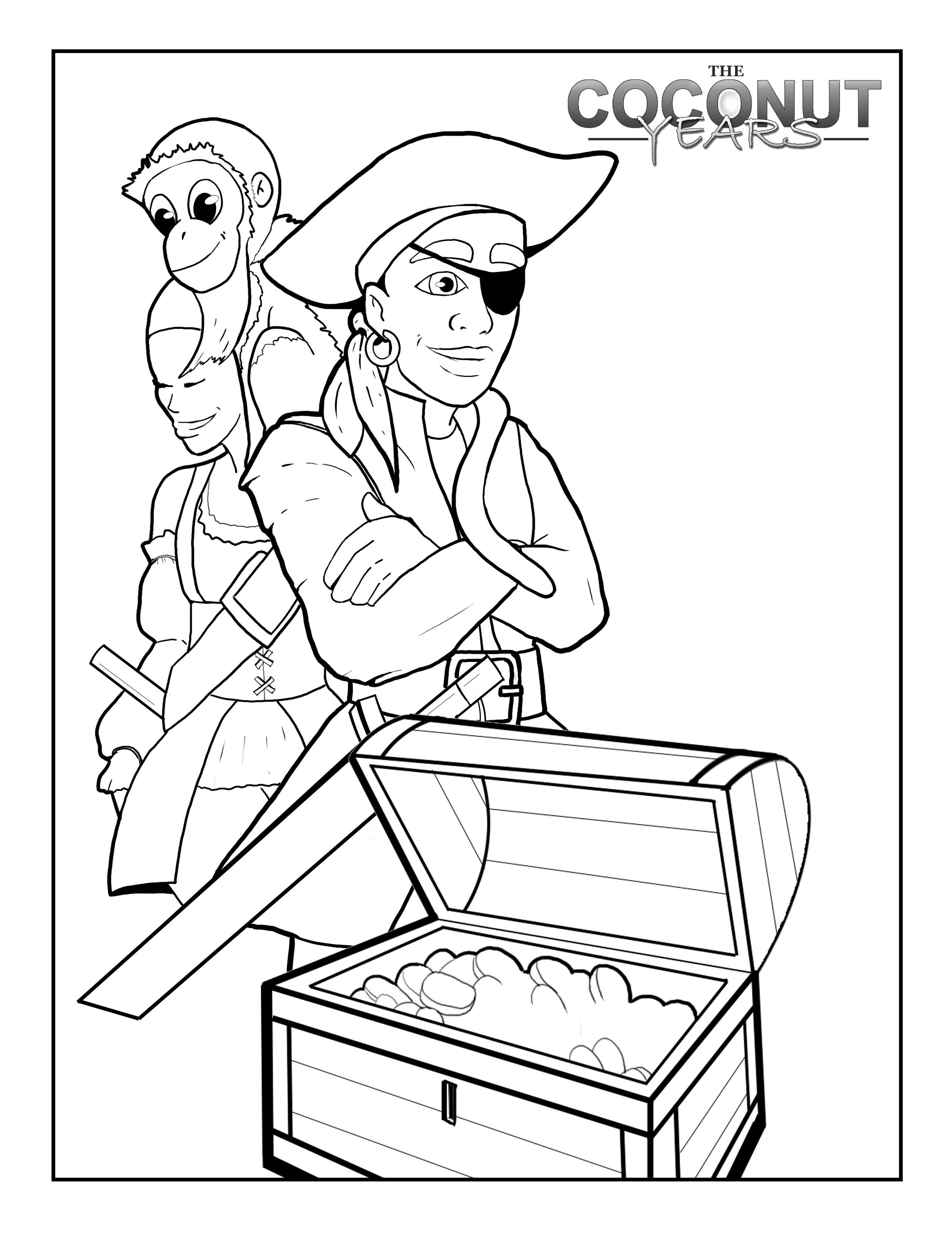 Un pirate en pleine aventure sur son navire