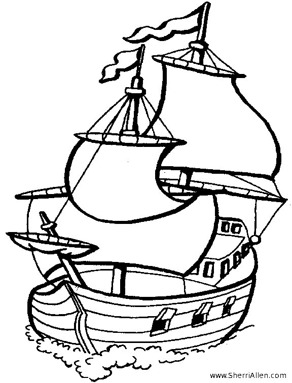 Un pirate jovial naviguant sur son vaisseau en mer