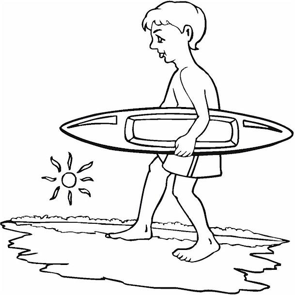Scène de plage avec une famille profitant du soleil