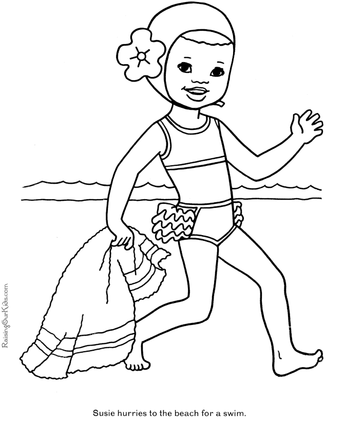Scène de plage animée avec enfants jouant dans le sable