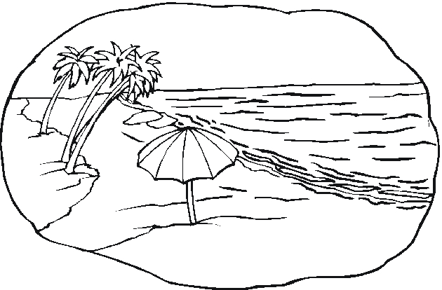 Scène de plage animée avec enfants jouant et se baignant