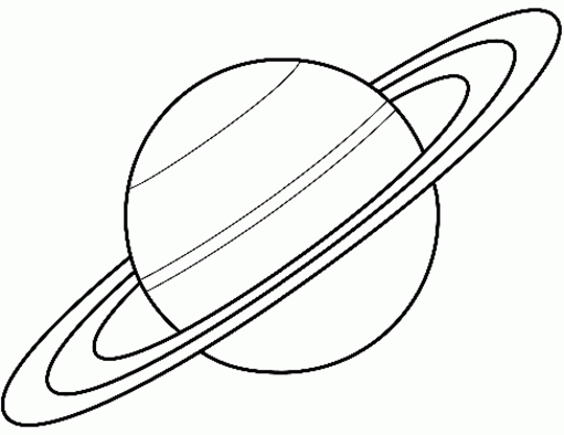 Coloriage de la planète avec des éléments célestes