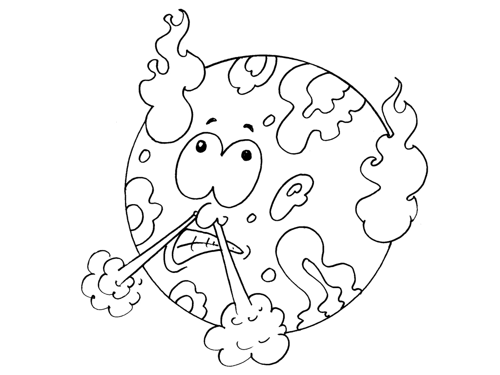 Coloriage d'une planète avec un paysage spatial