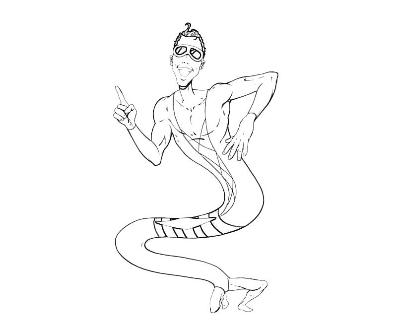 Coloriage de Plastic Man en pleine action avec un décor urbain