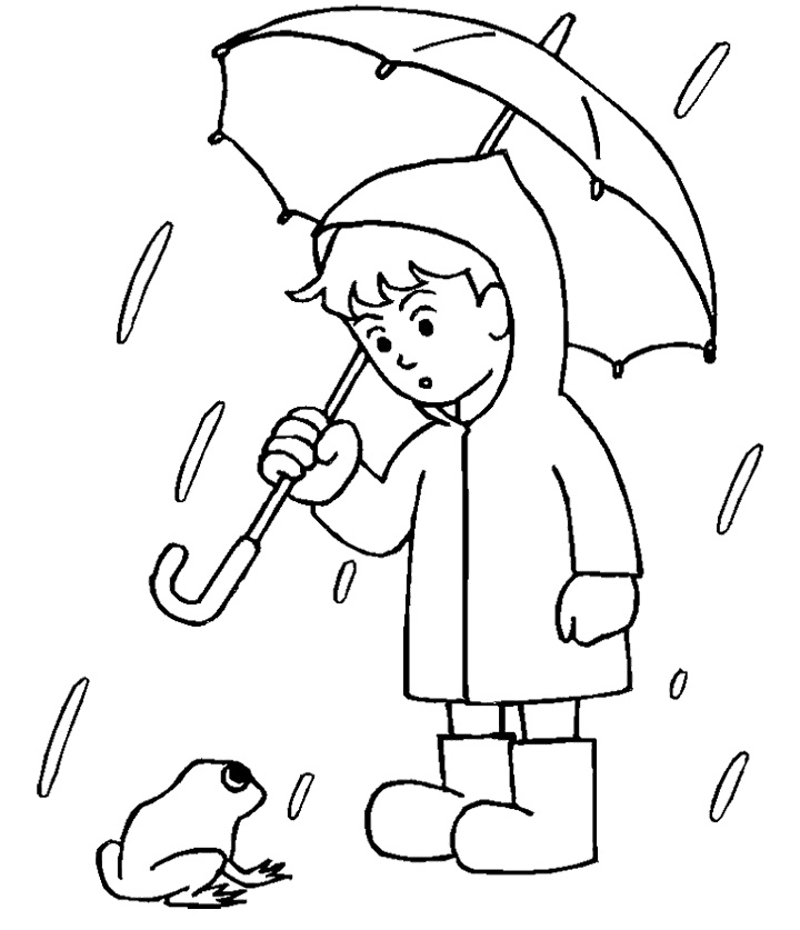 Un enfant joyeux sautant dans les flaques sous la pluie