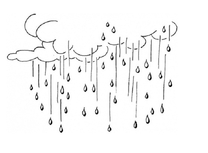 Un enfant jouant sous une pluie bienfaisante dans un jardin