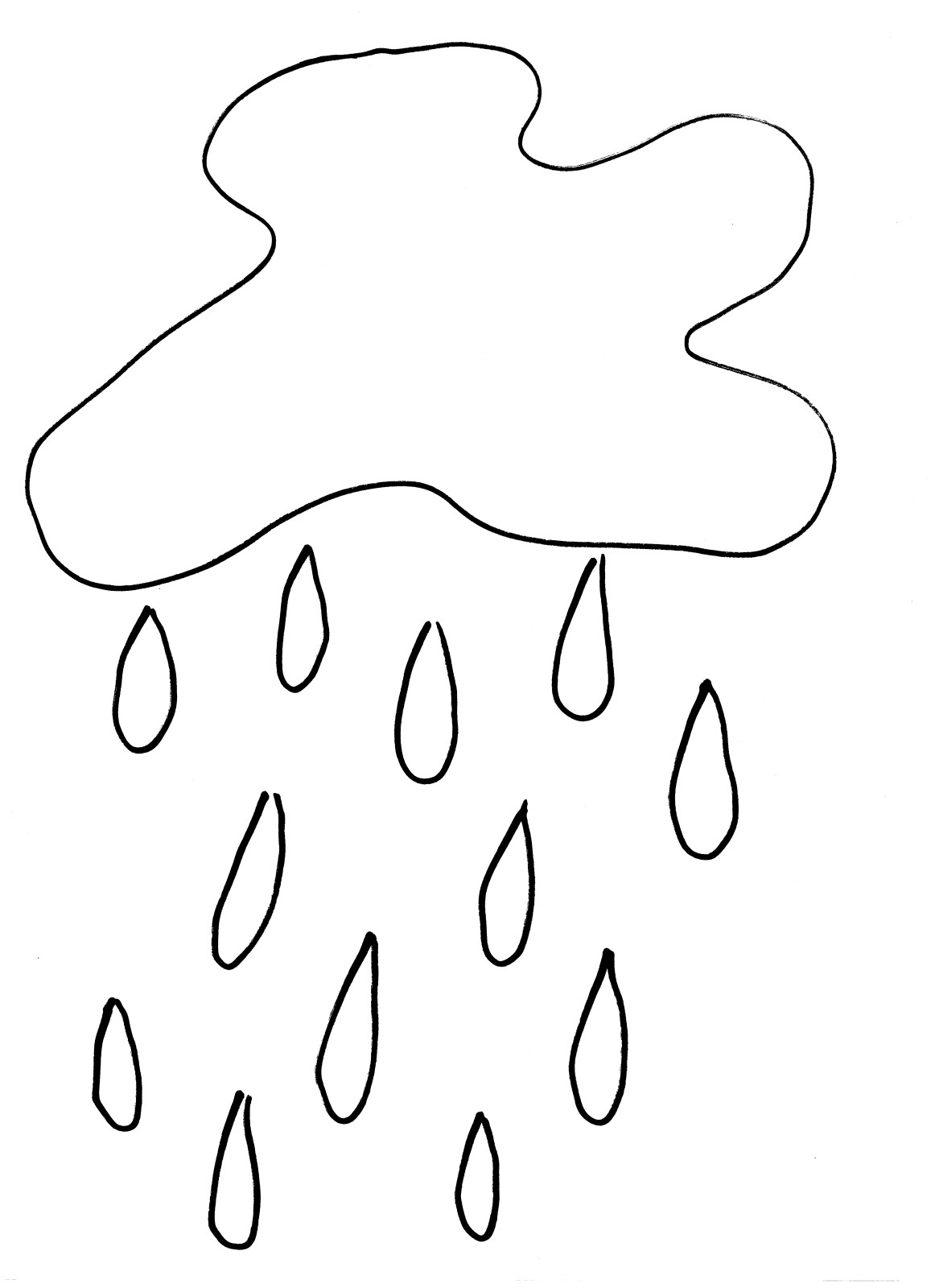 Un enfant joyeux sous la pluie avec un parapluie coloré