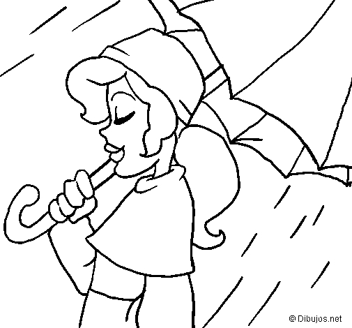 Un enfant joyeux jouant sous la pluie avec un parapluie coloré