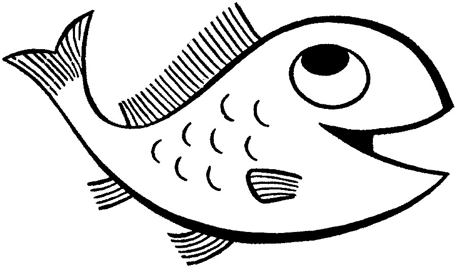 Coloriage d'un poisson coloré nageant dans les vagues