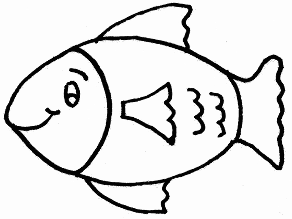 Coloriage d'un poisson coloré parmi des algues marines