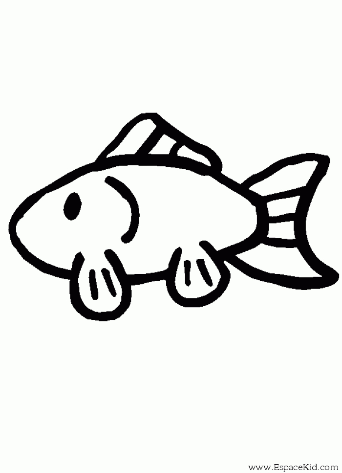 Un poisson coloré nageant dans un océan stylisé