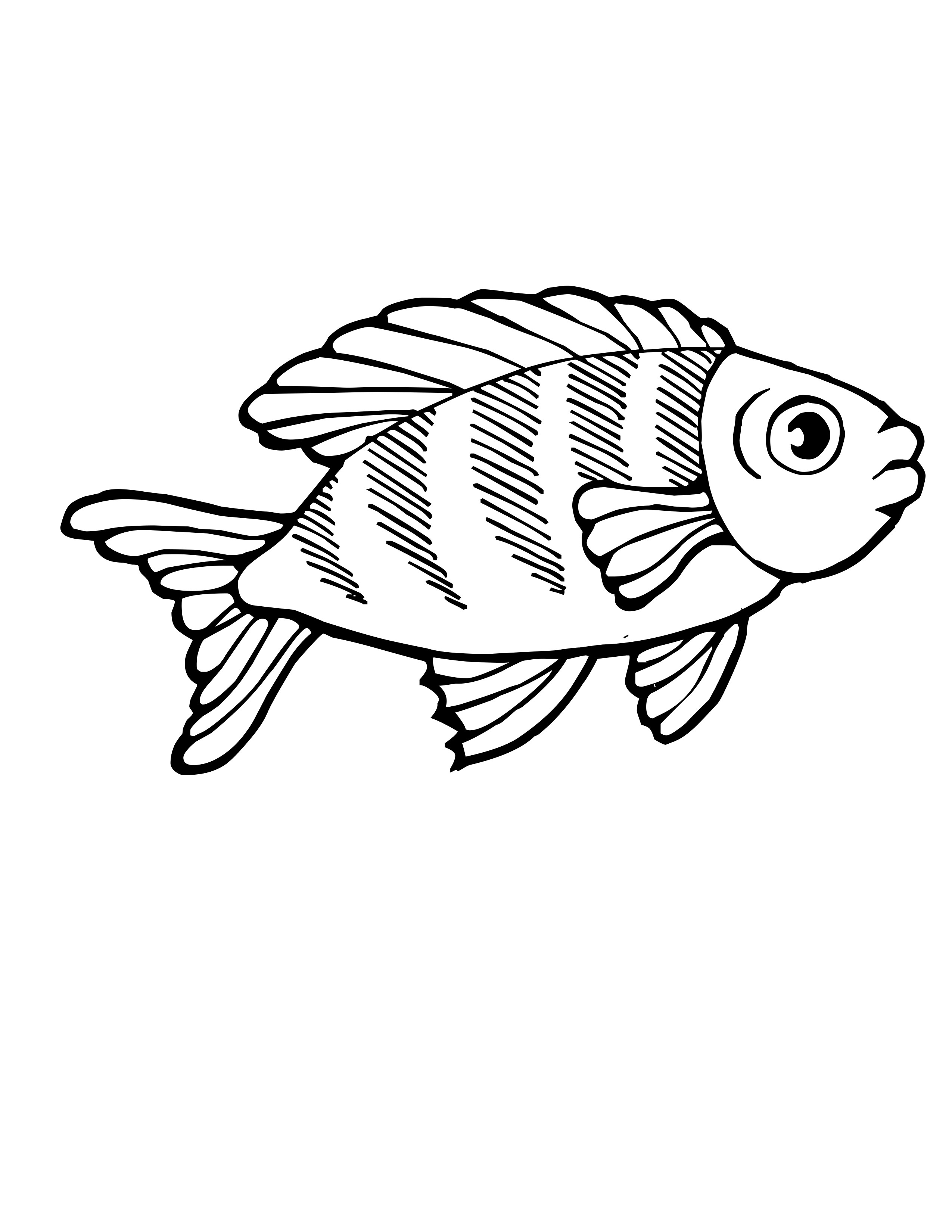 Un poisson coloré nageant parmi des algues marines