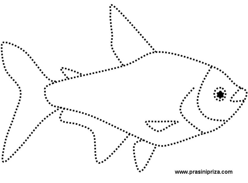 Coloriage d'un poisson tropical nageant dans des vagues stylisées