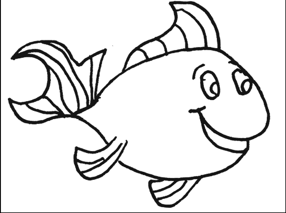 Coloriage d'un poisson élégant évoluant dans un décor marin