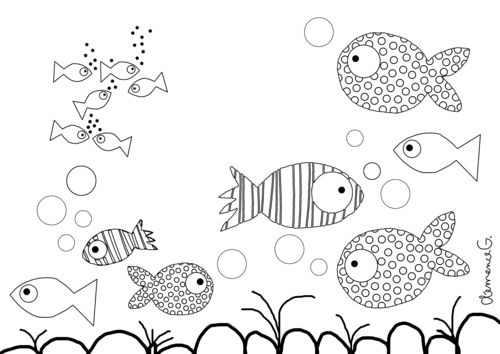 Un poisson coloré évoluant dans son habitat aquatique