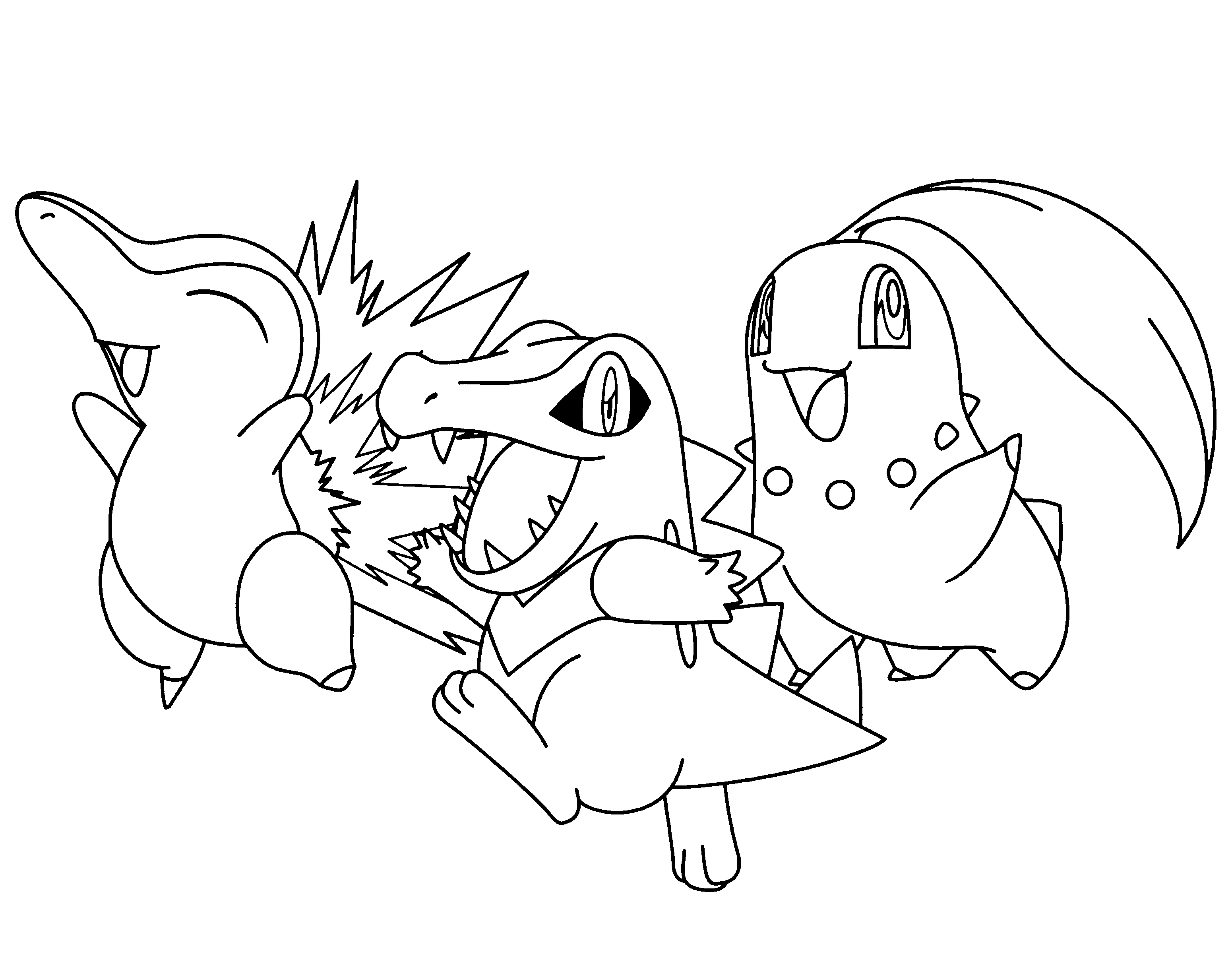 Coloriage de Pokémon Go représentant un Pokémon en pleine action dans la nature