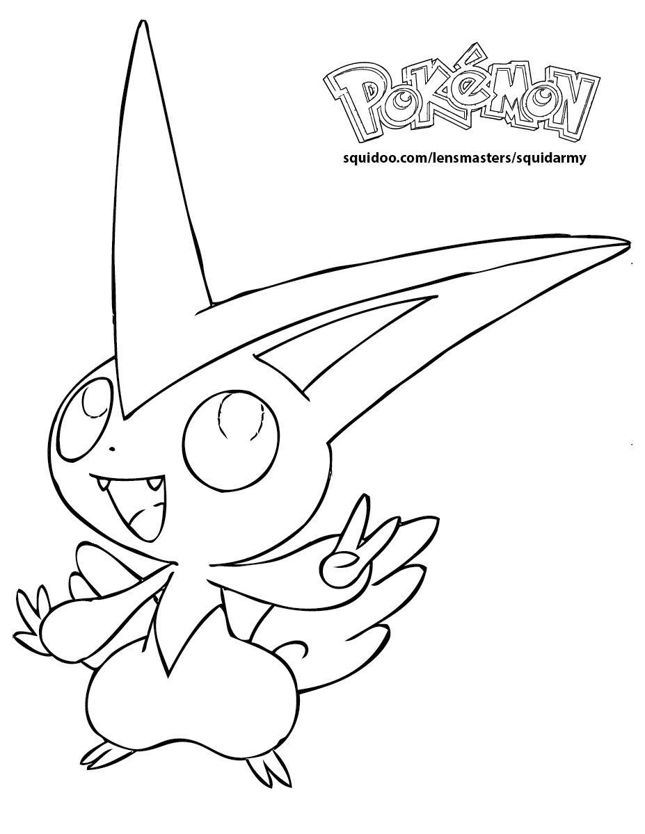 Coloriage d'un Pokémon en pleine action dans un décor naturel