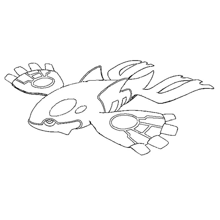 Coloriage d'un Pokémon en pleine action dans un décor naturel