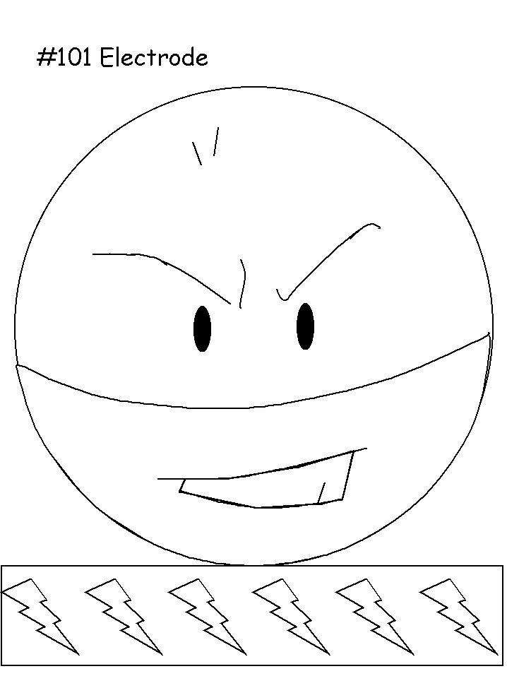 Coloriage d'un personnage de Pokémon dans un décor naturel