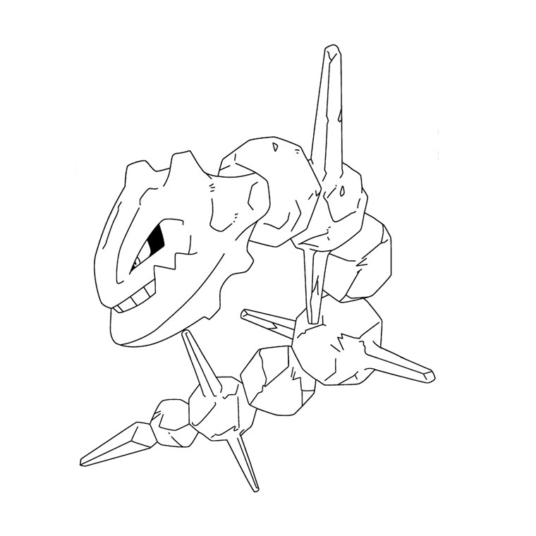 Coloriage d'un Pokémon en pleine action