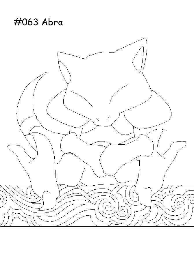 Coloriage d’un Pokémon emblématique en pleine action