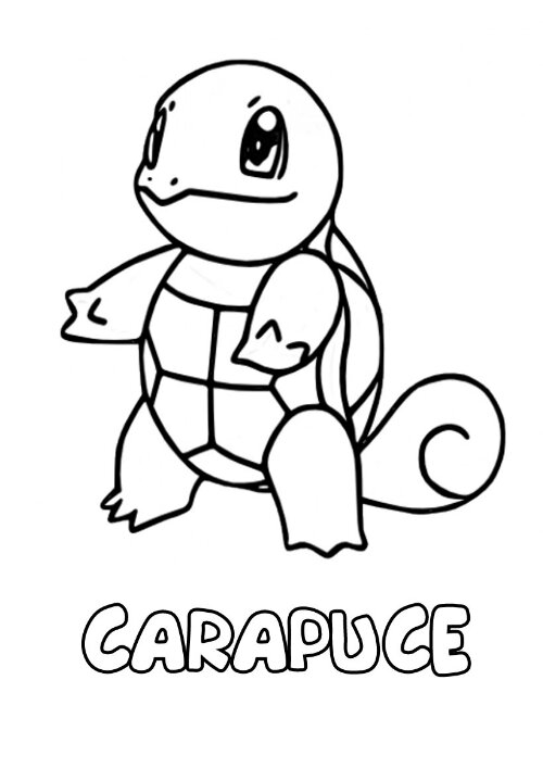 Coloriage de Pikachu en action dans un décor naturel