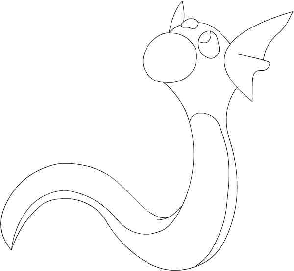 Coloriage d'un Pokémon en pleine action dans un décor naturel