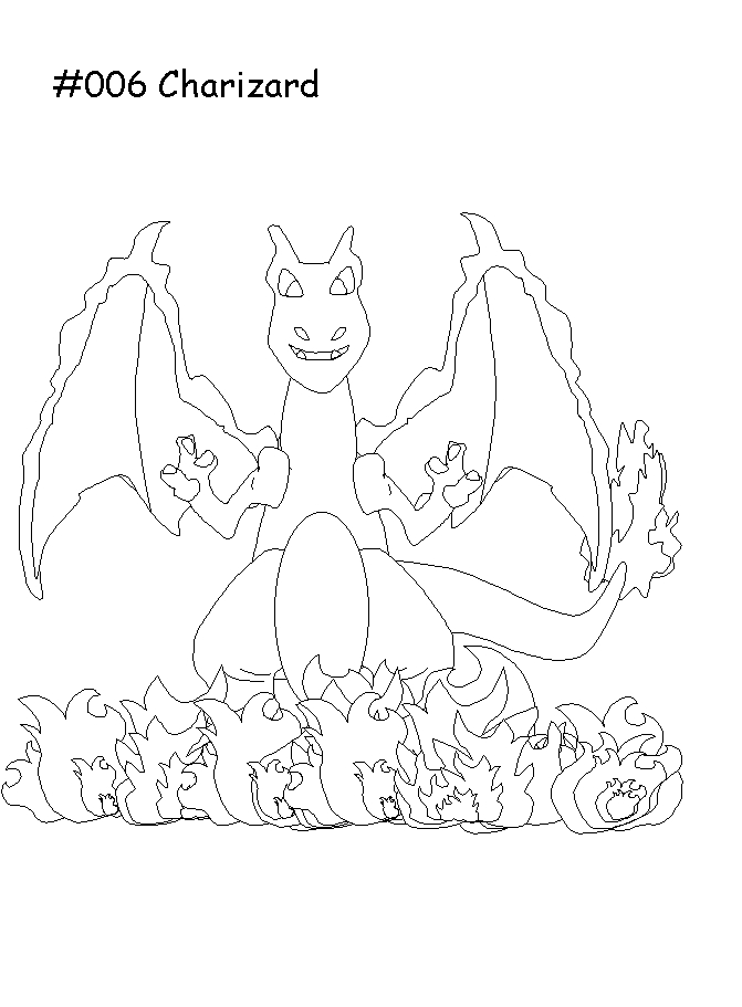 Un Pokémon au milieu de la nature en plein coloriage