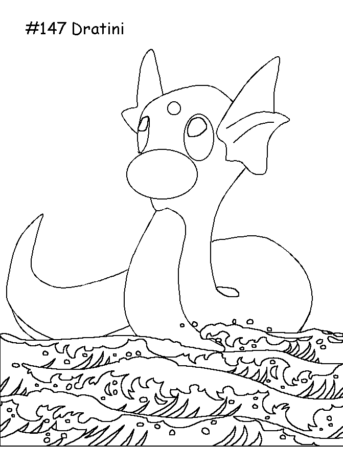 Coloriage de Pokémon Go : un Pokémon emblématique dans un décor naturel