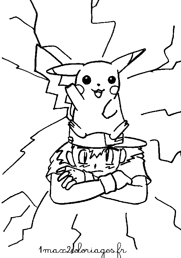 Coloriage Pokémon Go : un Pokémon en pleine action dans un décor vivant