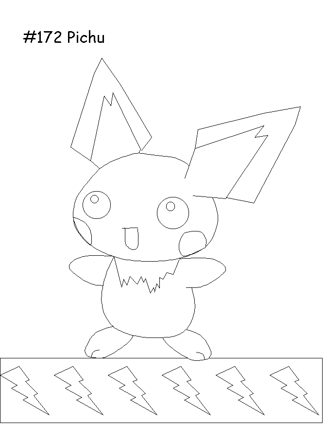 Coloriage d'un Pokémon en pleine exploration dans la nature