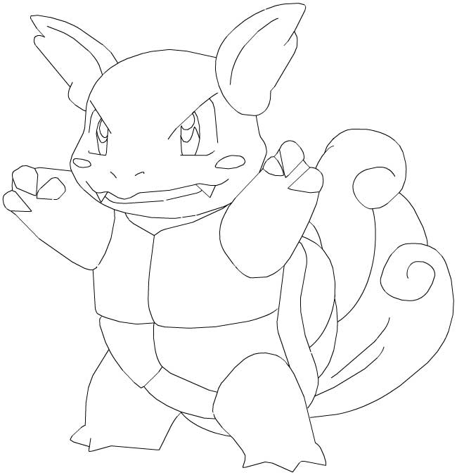 Coloriage de Pokémon Go avec un personnage emblématique dans un décor extérieur