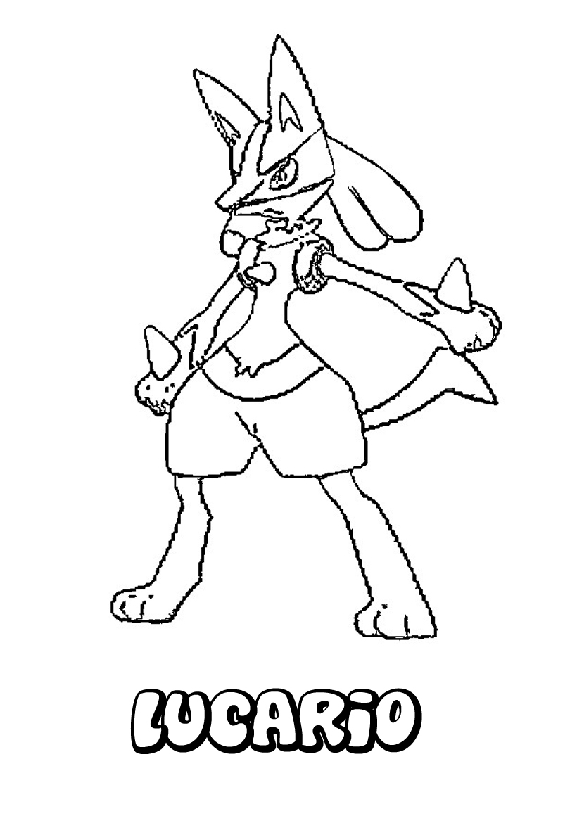 Coloriage d'un Pokémon en pleine action dans un environnement naturel
