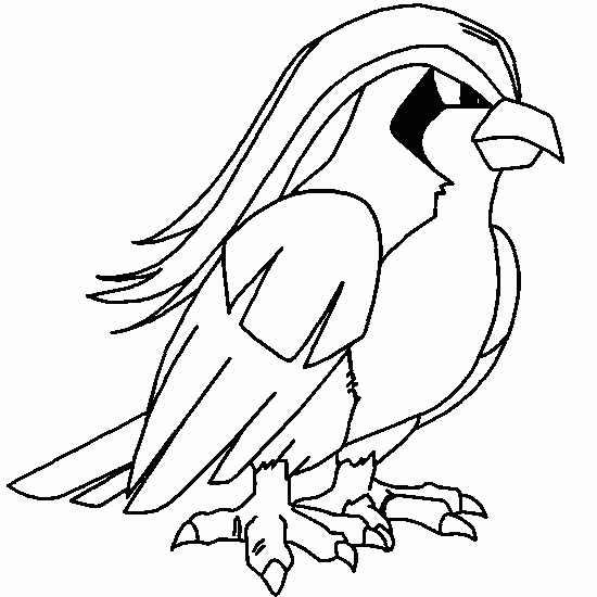Coloriage d'un Pokémon emblématique dans un décor naturel
