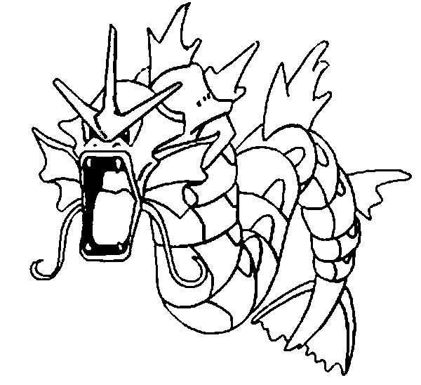 Coloriage d'un Pokémon en pleine action dans un décor naturel