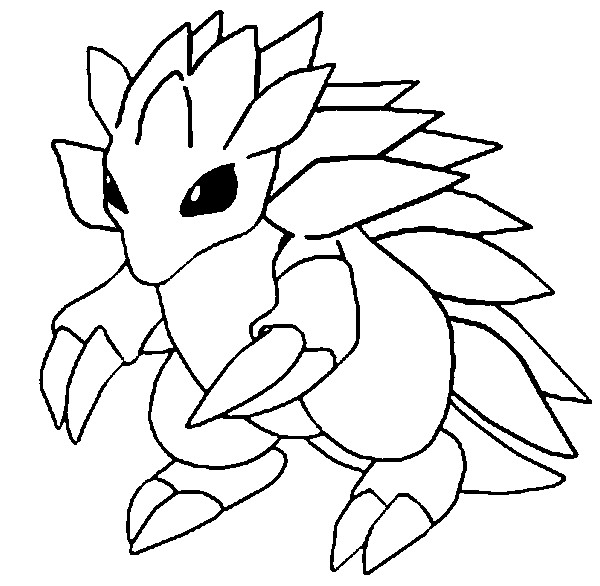 Coloriage d'un Pokémon avec des détails naturels