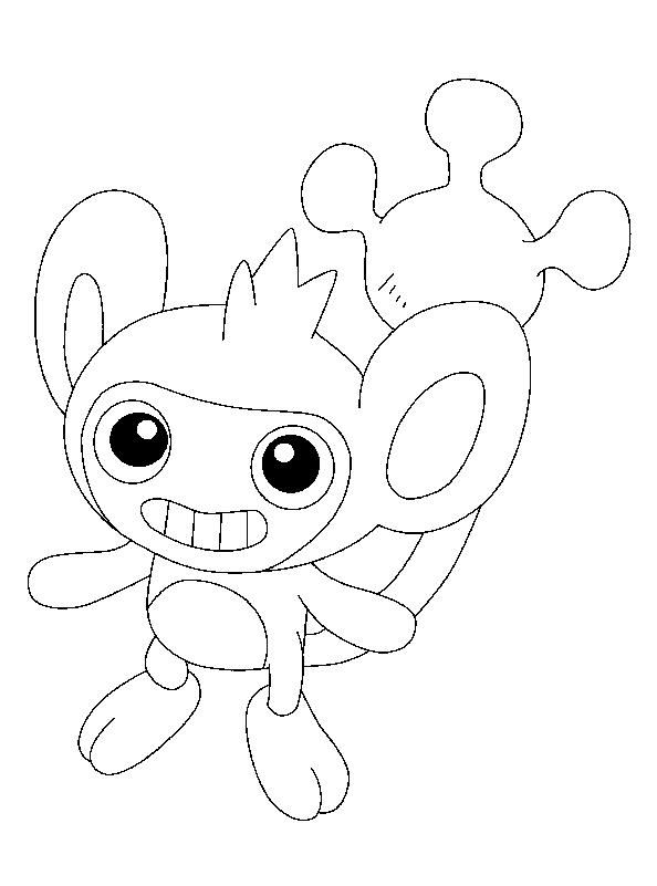 Coloriage de Pokémon avec Pikachu en plein combat