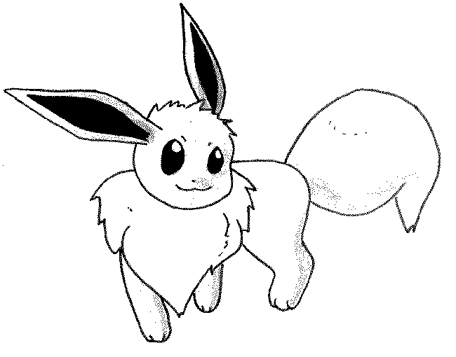 Coloriage de Pikachu sur un fond naturel