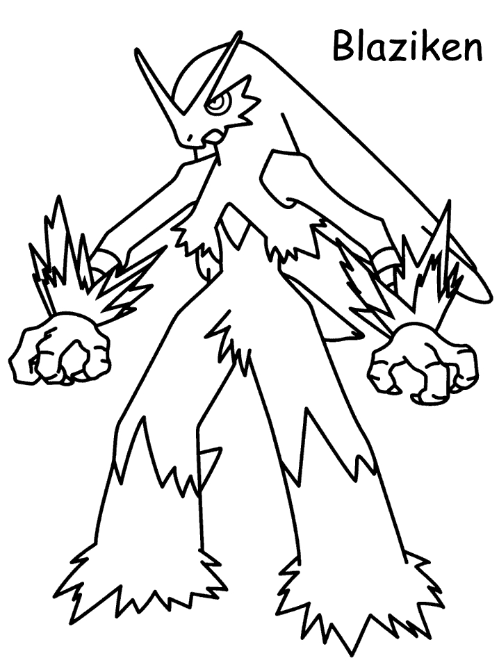 Coloriage de Pokémon avec un personnage prêt à l'aventure dans un décor naturel