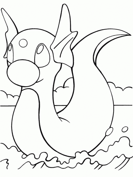 Coloriage de Pokémon : Pikachu en pleine aventure sur un fond naturel