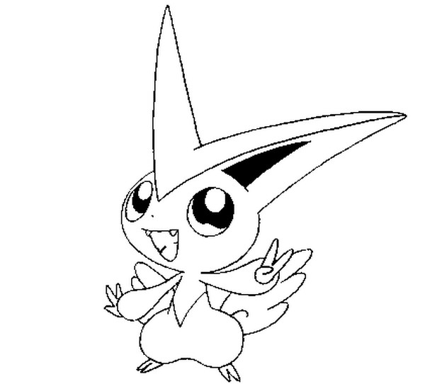 Coloriage d'un Pokémon en pleine action dans un décor naturel