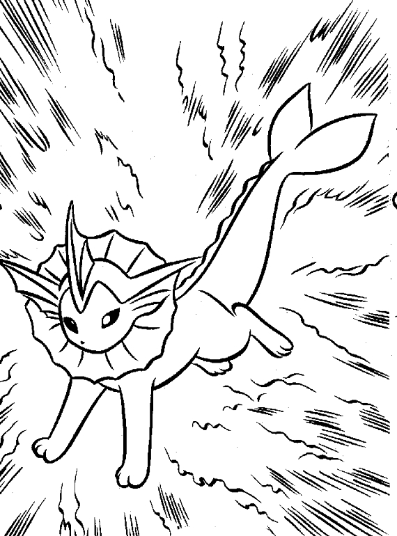 Coloriage de Pokémon : un personnage emblématique en pleine action