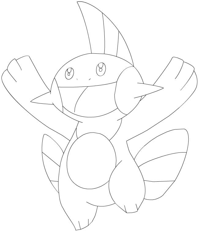 Un Pokémon prêt à se battre sur un fond de nature