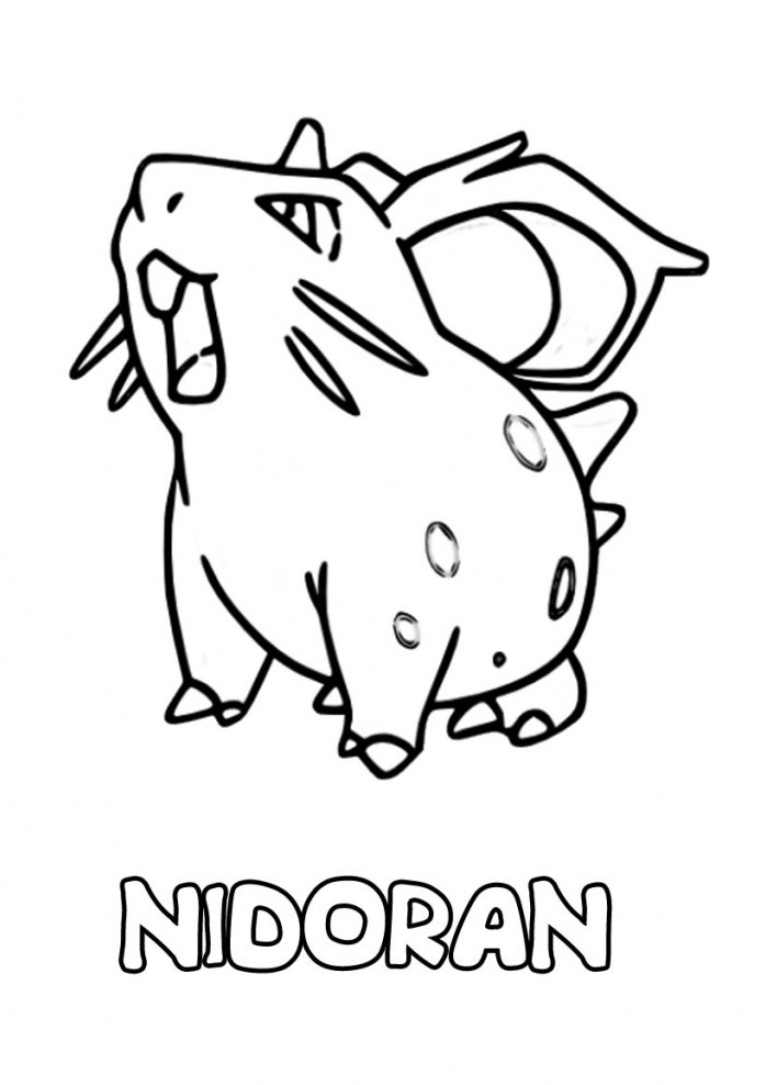 Coloriage d'un Pokémon dans une posture dynamique