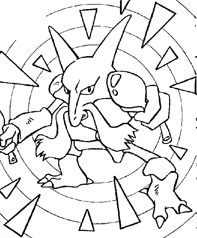 Coloriage de Pikachu sur un fond de nature