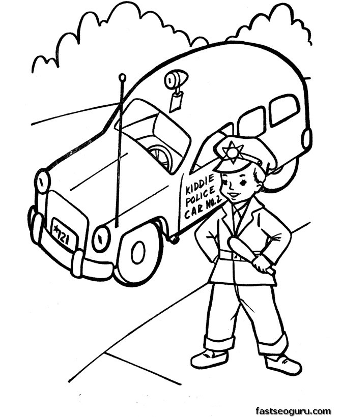 Un policier en action dans un environnement urbain