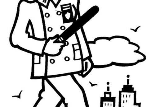 Un policier en action dans un environnement urbain
