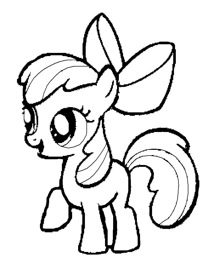 Coloriage d'un poney dans un champ avec des fleurs Coloriage d'un poney dans un champ avec des fleurs