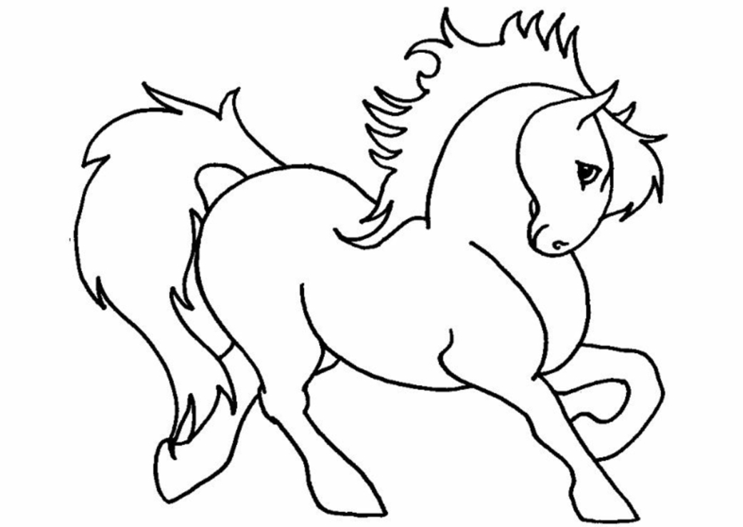 Un poney se détend paisiblement sous un arbre