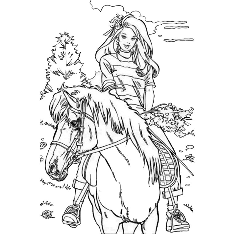 Un poney trottant dans un paysage pastoral
